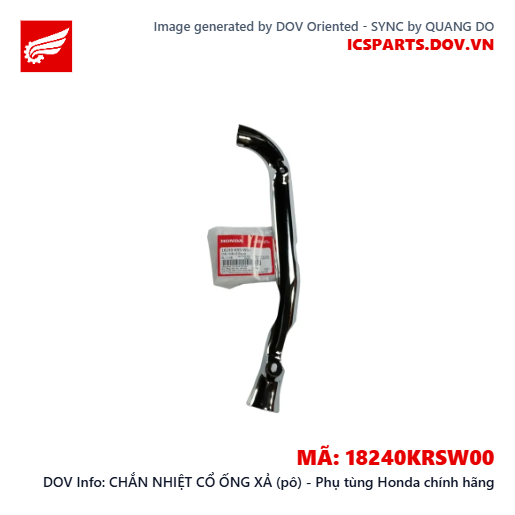 CHẮN NHIỆT CỔ ỐNG XẢ (pô) - Phụ tùng Honda chính hãng