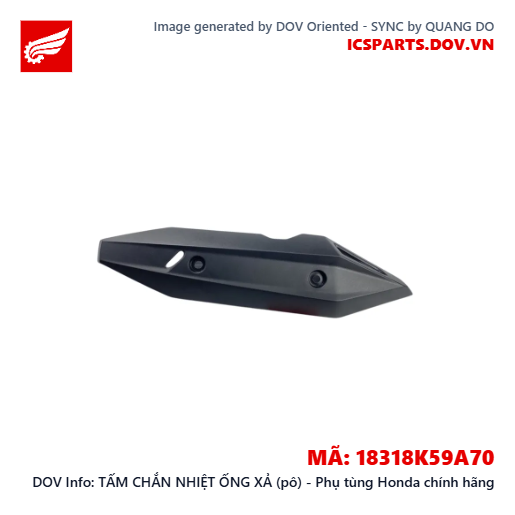 TẤM CHẮN NHIỆT ỐNG XẢ (pô) - Phụ tùng Honda chính hãng