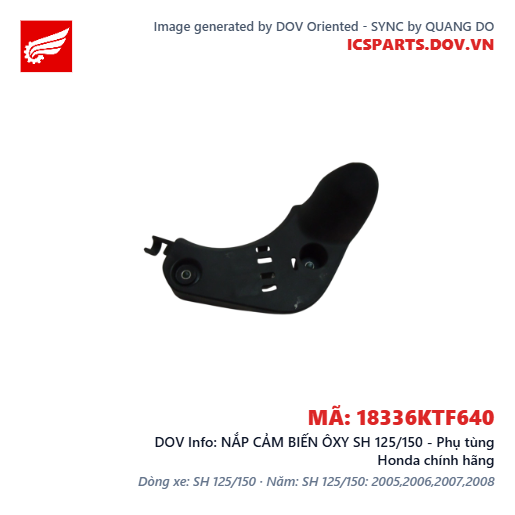NẮP CẢM BIẾN ÔXY SH 125/150 - Phụ tùng Honda chính hãng