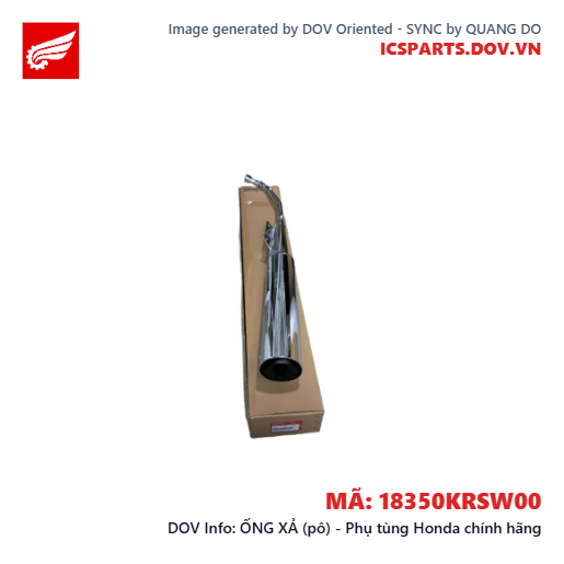 ỐNG XẢ (pô) - Phụ tùng Honda chính hãng