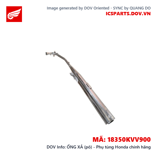 ỐNG XẢ (pô) - Phụ tùng Honda chính hãng