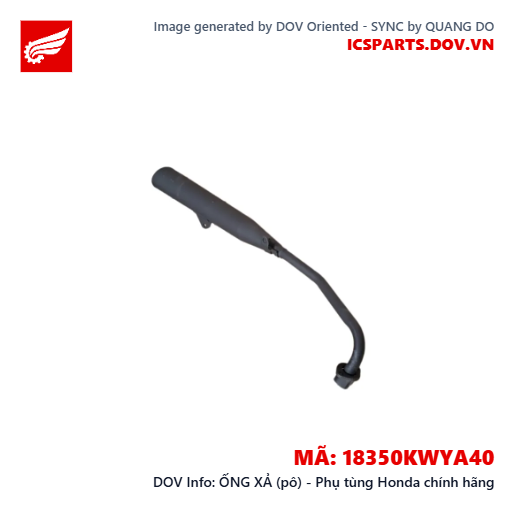 ỐNG XẢ (pô) - Phụ tùng Honda chính hãng