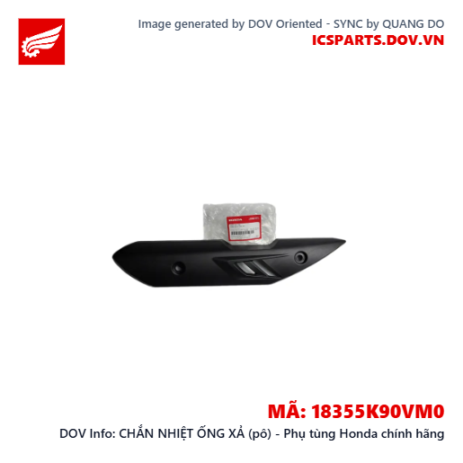 CHẮN NHIỆT ỐNG XẢ (pô) - Phụ tùng Honda chính hãng