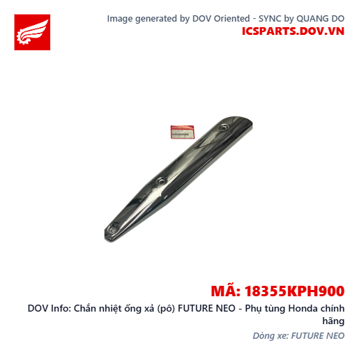 Chắn nhiệt ống xả (pô) FUTURE NEO - Phụ tùng Honda chính hãng