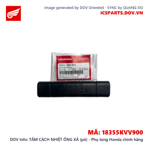 TẤM CÁCH NHIỆT ỐNG XẢ (pô) - Phụ tùng Honda chính hãng
