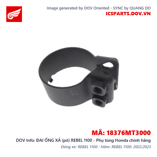 ĐAI ỐNG XẢ (pô) REBEL 1100 - Phụ tùng Honda chính hãng
