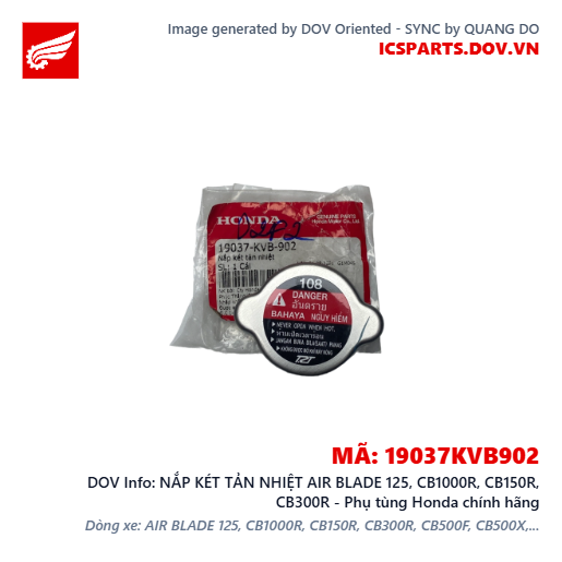 NẮP KÉT TẢN NHIỆT AIR BLADE 125, CB1000R, CB150R, CB300R - Phụ tùng Honda chính hãng