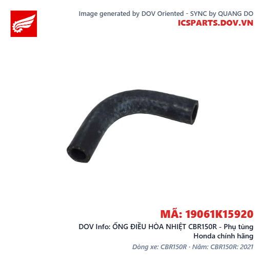 ỐNG ĐIỀU HÒA NHIỆT CBR150R - Phụ tùng Honda chính hãng