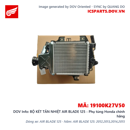 BỘ KÉT TẢN NHIỆT AIR BLADE 125 - Phụ tùng Honda chính hãng