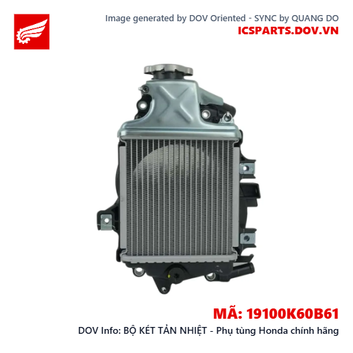 BỘ KÉT TẢN NHIỆT - Phụ tùng Honda chính hãng