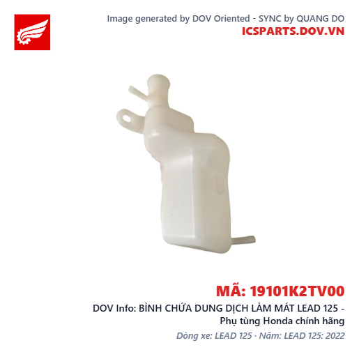 BÌNH CHỨA DUNG DỊCH LÀM MÁT LEAD 125 - Phụ tùng Honda chính hãng
