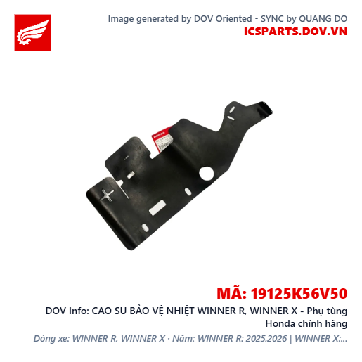 CAO SU BẢO VỆ NHIỆT WINNER R, WINNER X - Phụ tùng Honda chính hãng