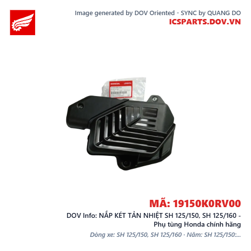 NẮP KÉT TẢN NHIỆT SH 125/150, SH 125/160 - Phụ tùng Honda chính hãng