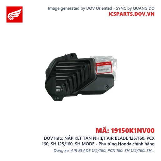 NẮP KÉT TẢN NHIỆT AIR BLADE 125/160, PCX 160, SH 125/160, SH MODE - Phụ tùng Honda chính hãng