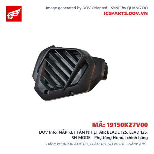 NẮP KÉT TẢN NHIỆT AIR BLADE 125, LEAD 125, SH MODE - Phụ tùng Honda chính hãng