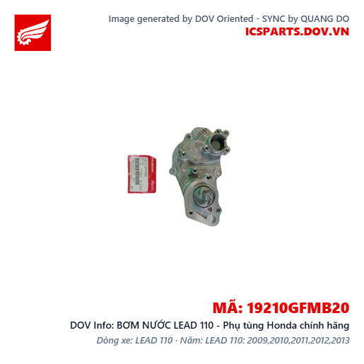 BƠM NƯỚC LEAD 110 - Phụ tùng Honda chính hãng