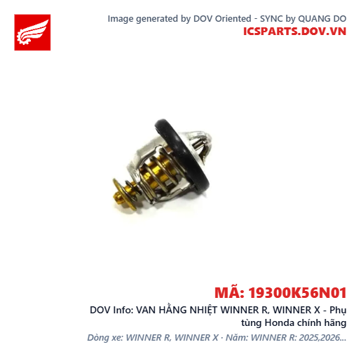 VAN HẰNG NHIỆT WINNER R, WINNER X - Phụ tùng Honda chính hãng