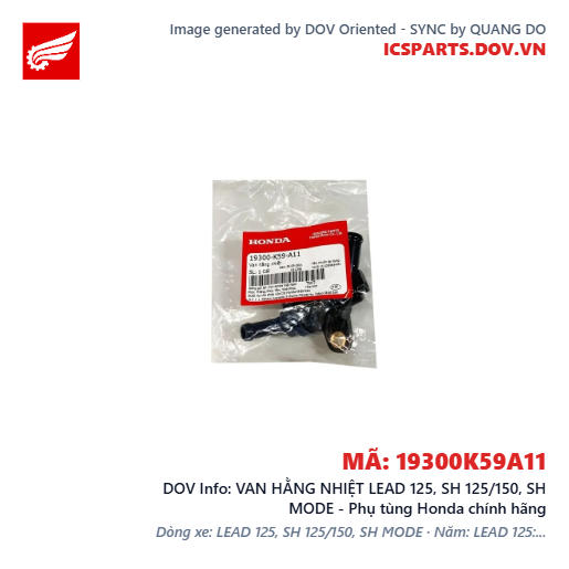 VAN HẰNG NHIỆT LEAD 125, SH 125/150, SH MODE - Phụ tùng Honda chính hãng