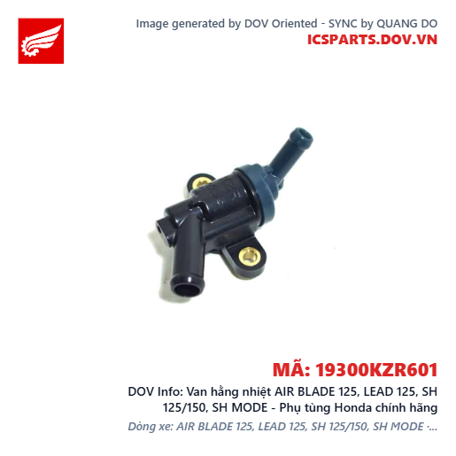 Van hằng nhiệt AIR BLADE 125, LEAD 125, SH 125/150, SH MODE - Phụ tùng Honda chính hãng