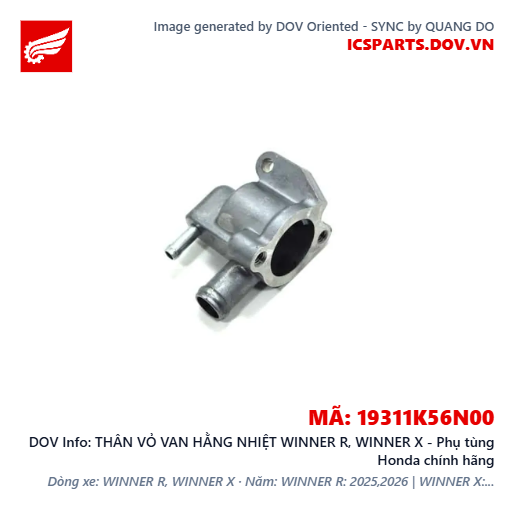 THÂN VỎ VAN HẰNG NHIỆT WINNER R, WINNER X - Phụ tùng Honda chính hãng