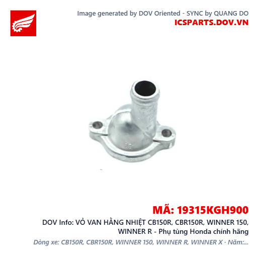 VỎ VAN HẰNG NHIỆT CB150R, CBR150R, WINNER 150, WINNER R - Phụ tùng Honda chính hãng