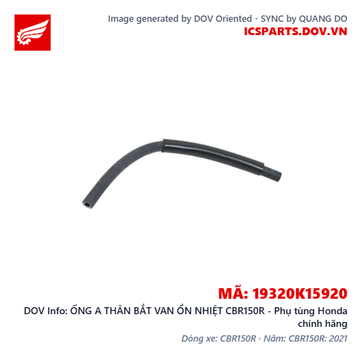 ỐNG A THÂN BẮT VAN ỔN NHIỆT CBR150R - Phụ tùng Honda chính hãng