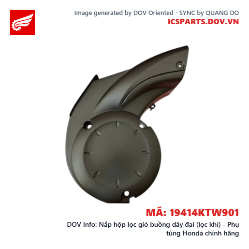Nắp hộp lọc gió buồng dây đai (lọc khí) - Phụ tùng Honda chính hãng