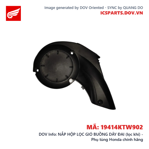 NẮP HỘP LỌC GIÓ BUỒNG DÂY ĐAI (lọc khí) - Phụ tùng Honda chính hãng