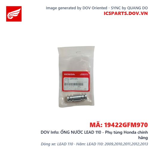 ỐNG NƯỚC LEAD 110 - Phụ tùng Honda chính hãng