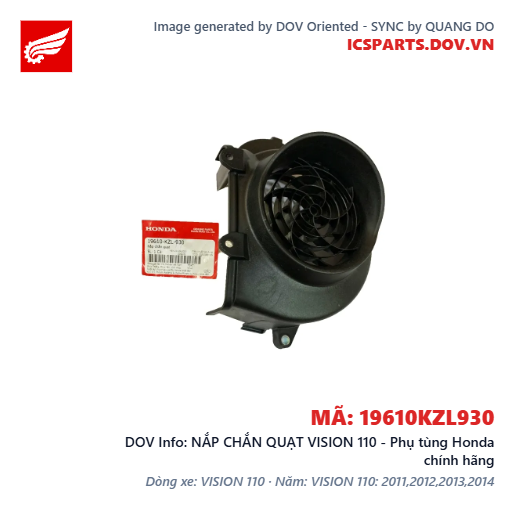 NẮP CHẮN QUẠT VISION 110 - Phụ tùng Honda chính hãng