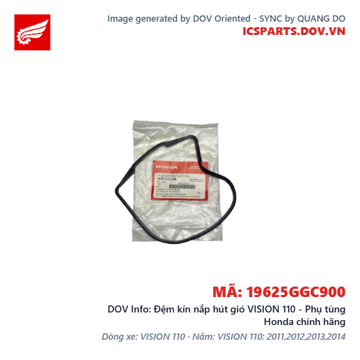 Đệm kín nắp hút gió VISION 110 - Phụ tùng Honda chính hãng