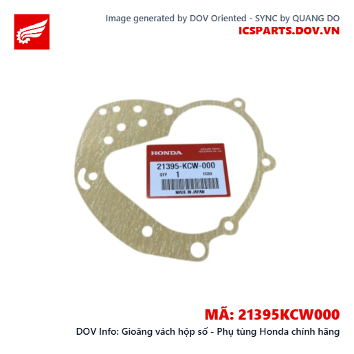 Gioăng vách hộp số - Phụ tùng Honda chính hãng