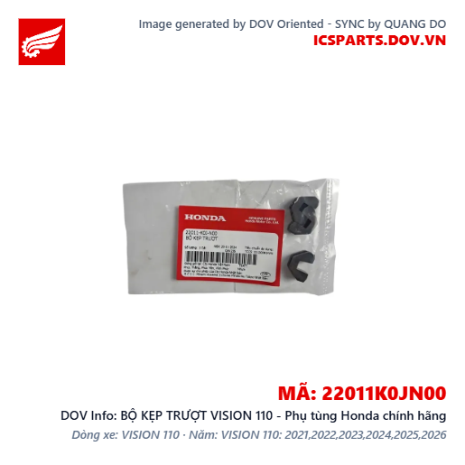 BỘ KẸP TRƯỢT VISION 110 - Phụ tùng Honda chính hãng