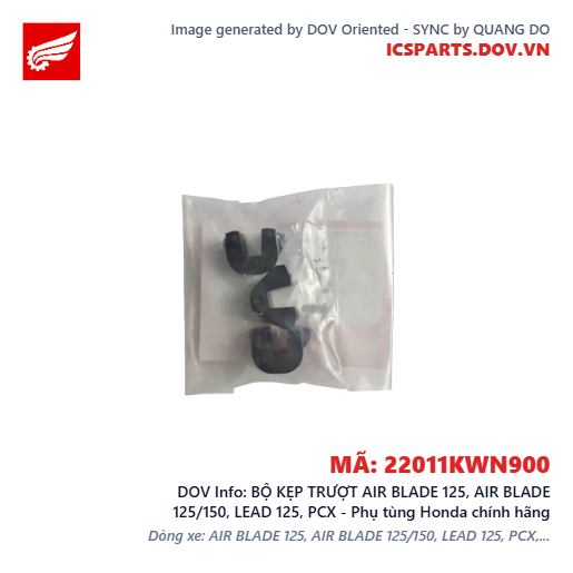 BỘ KẸP TRƯỢT AIR BLADE 125, AIR BLADE 125/150, LEAD 125, PCX - Phụ tùng Honda chính hãng