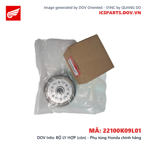 BỘ LY HỢP (côn) - Phụ tùng Honda chính hãng