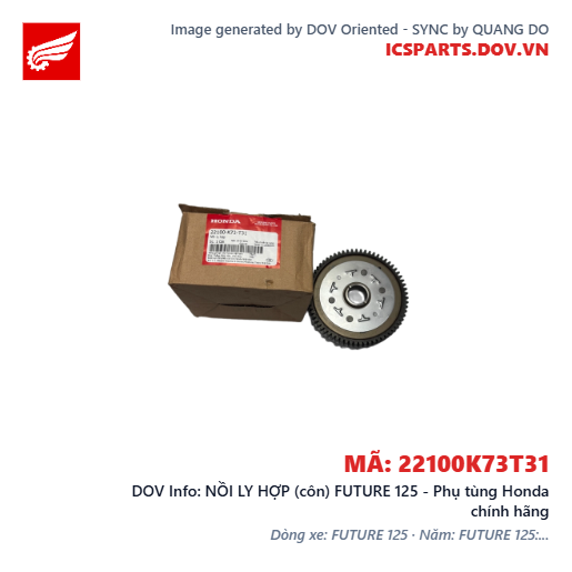 NỒI LY HỢP (côn) FUTURE 125 - Phụ tùng Honda chính hãng