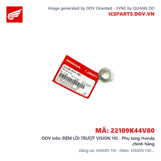 ĐỆM LÕI TRƯỢT VISION 110 - Phụ tùng Honda chính hãng