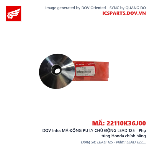 MÁ ĐỘNG PU LY CHỦ ĐỘNG LEAD 125 - Phụ tùng Honda chính hãng