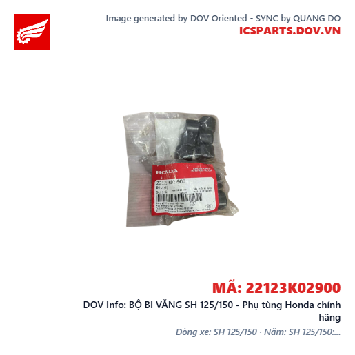 BỘ BI VĂNG SH 125/150 - Phụ tùng Honda chính hãng