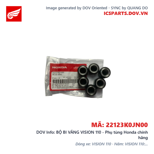 BỘ BI VĂNG VISION 110 - Phụ tùng Honda chính hãng