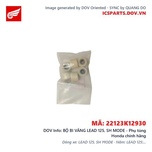 BỘ BI VĂNG LEAD 125, SH MODE - Phụ tùng Honda chính hãng