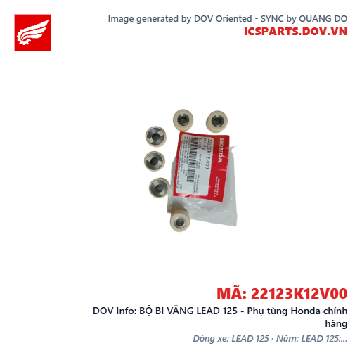 BỘ BI VĂNG LEAD 125 - Phụ tùng Honda chính hãng
