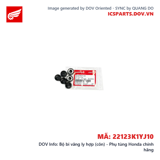 Bộ bi văng ly hợp (côn) - Phụ tùng Honda chính hãng