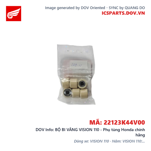 BỘ BI VĂNG VISION 110 - Phụ tùng Honda chính hãng