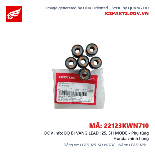 BỘ BI VĂNG LEAD 125, SH MODE - Phụ tùng Honda chính hãng