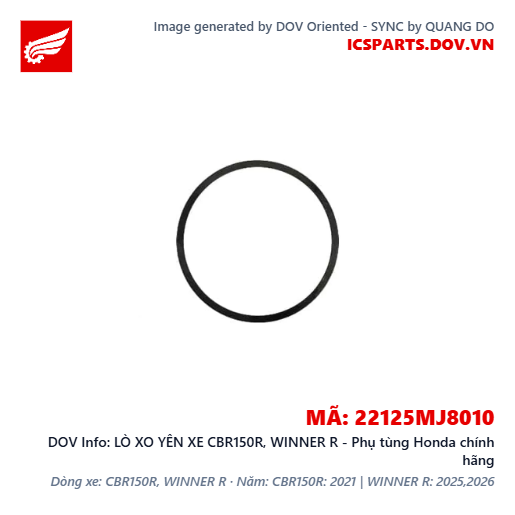 LÒ XO YÊN XE CBR150R, WINNER R - Phụ tùng Honda chính hãng