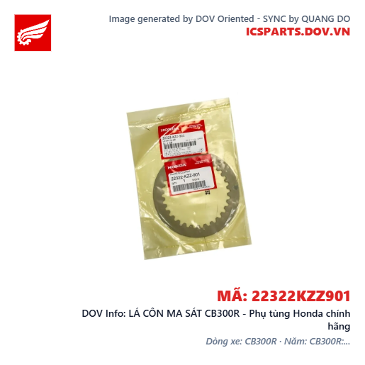 LÁ CÔN MA SÁT CB300R - Phụ tùng Honda chính hãng
