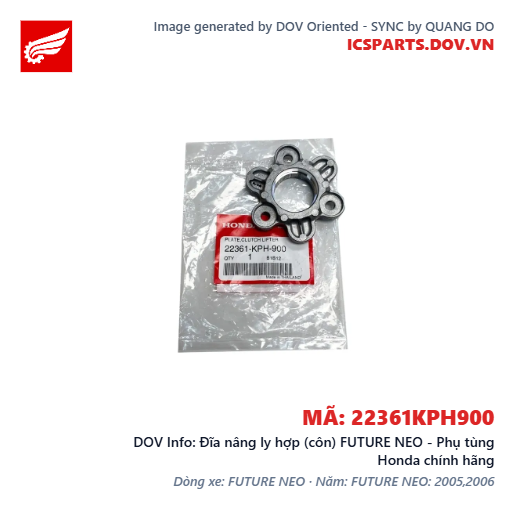 Đĩa nâng ly hợp (côn) FUTURE NEO - Phụ tùng Honda chính hãng