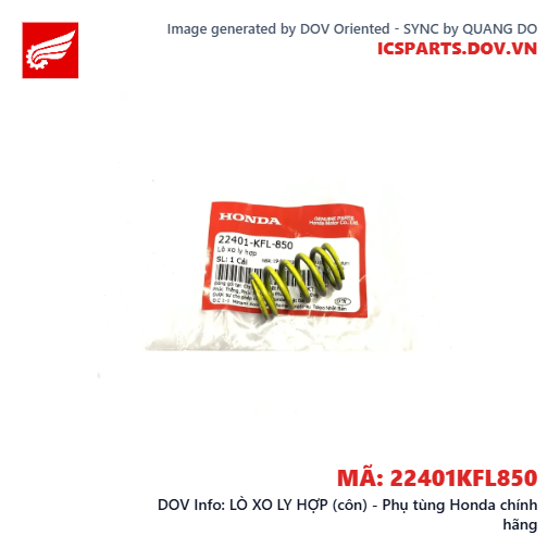 LÒ XO LY HỢP (côn) - Phụ tùng Honda chính hãng