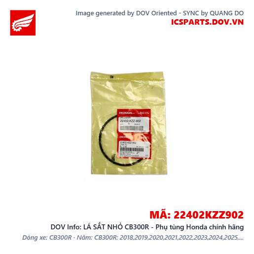 LÁ SẮT NHỎ CB300R - Phụ tùng Honda chính hãng